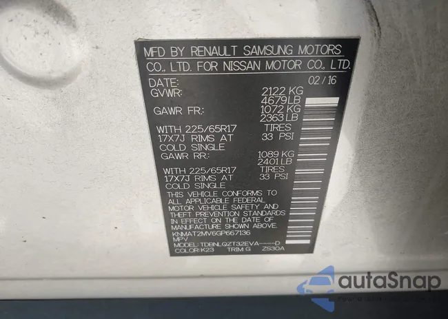 KNMAT2MV6GP667136: 43807839