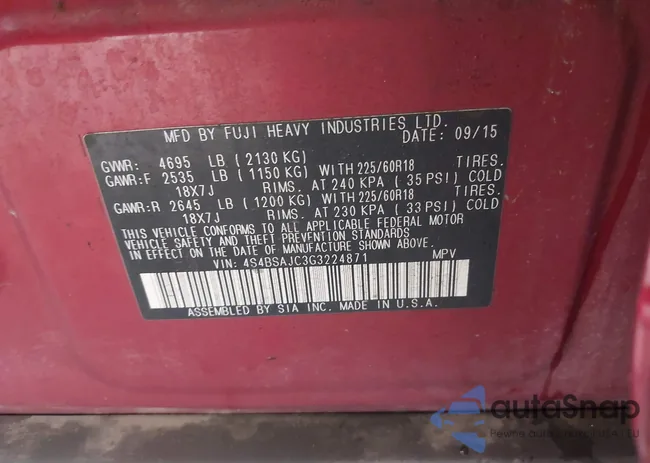 4S4BSAJC3G3224871: 43808942