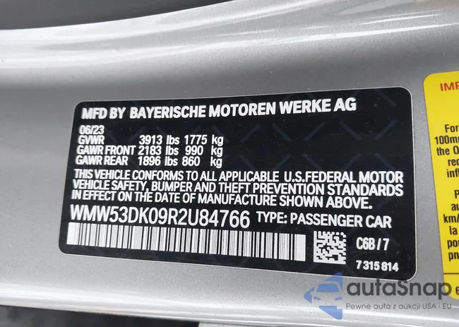 WMW53DK09R2U84766: 43809006