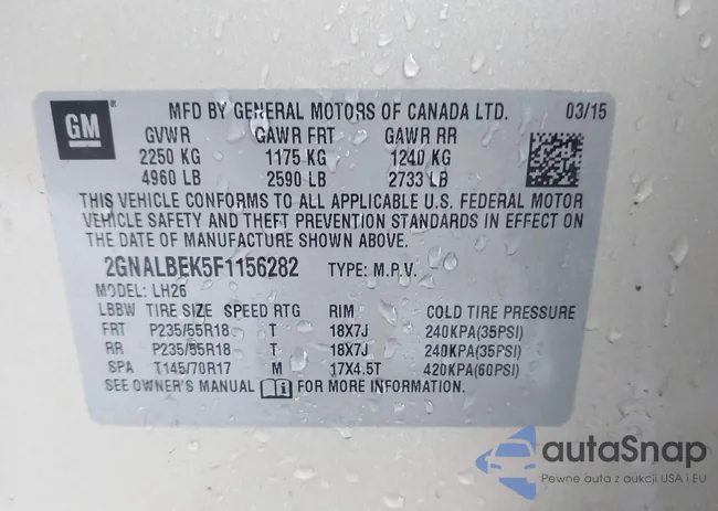 2GNALBEK5F1156282: 43809039