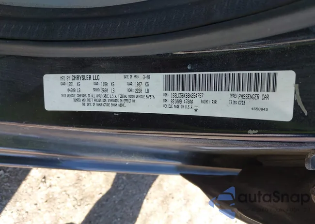 1B3LC56K68N254757: 43809112