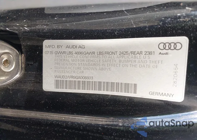 WAUD2AFR9GA008803: 43809198