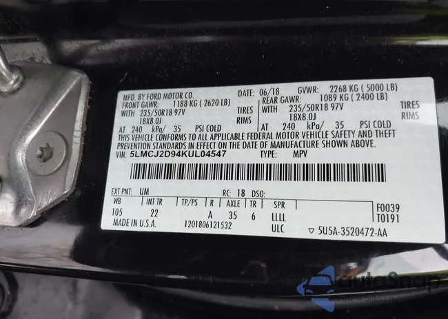 5LMCJ2D94KUL04547: 43809359