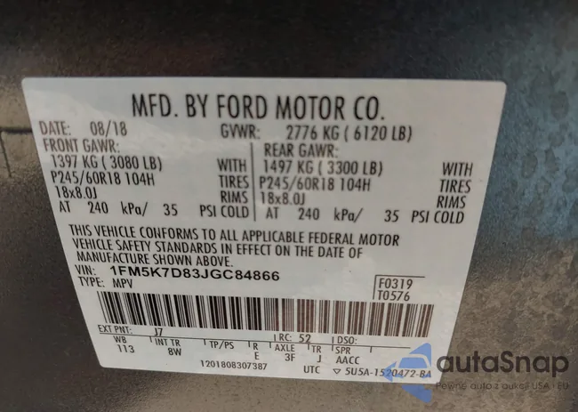 1FM5K7D83JGC84866: 43809387