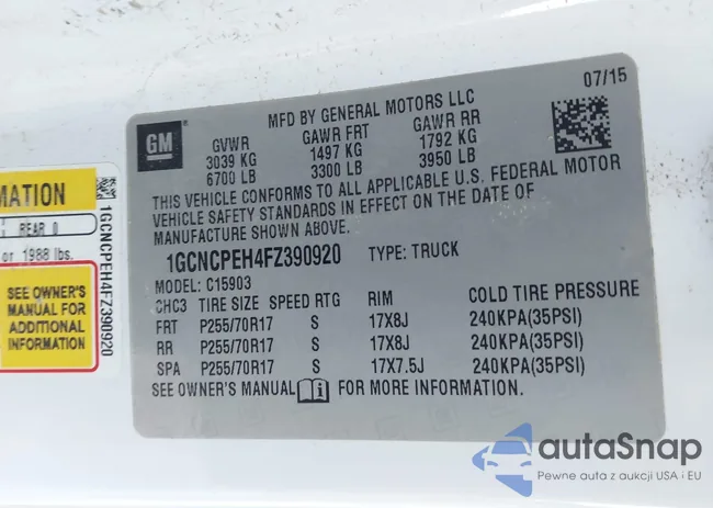 1GCNCPEH4FZ390920: 43809448