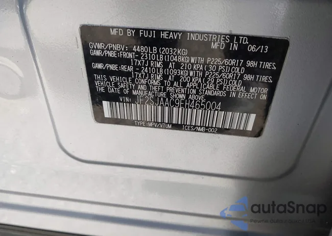 JF2SJAAC9EH465004: 43809541