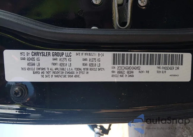 2C3CCAGG0EH342052: 43808568