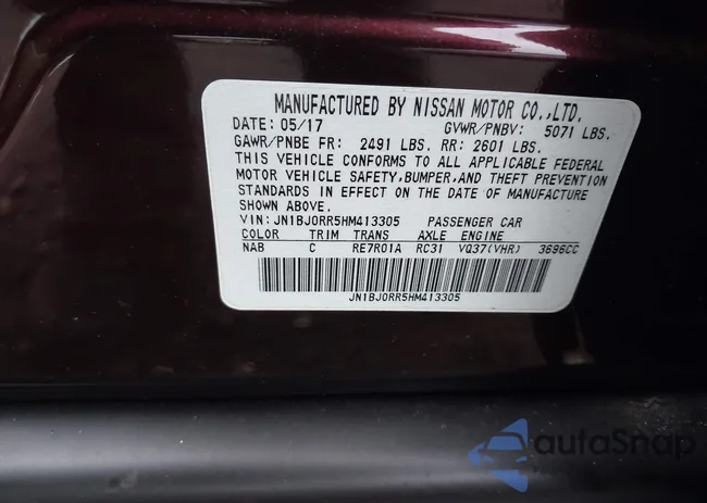 JN1BJ0RR5HM413305: 43808648