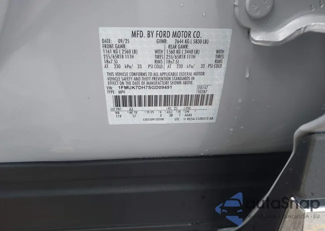 1FMUK7DH7SGD09491: 43808781