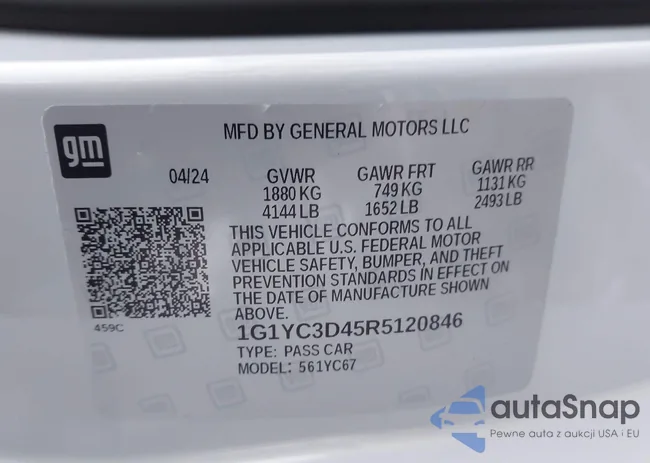 1G1YC3D45R5120846: 43809958