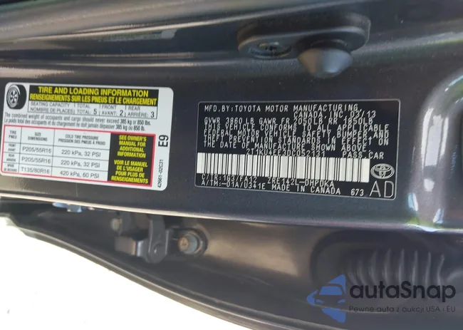 2T1KU4EE3DC052131: 43809971