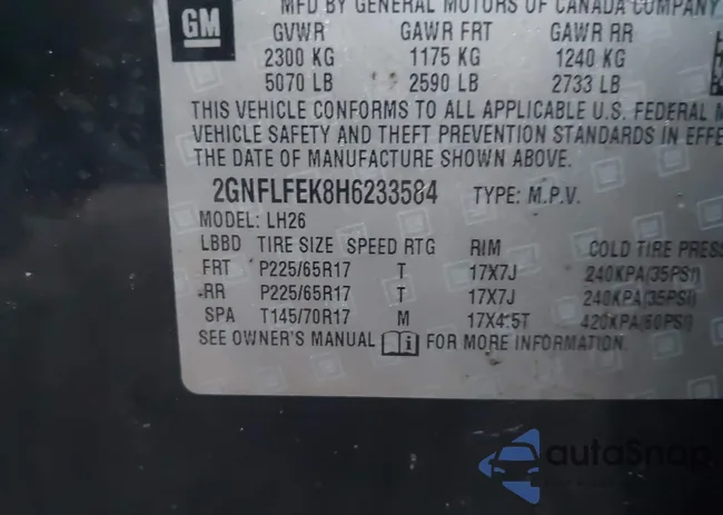 2GNFLFEK8H6233584: 43810368