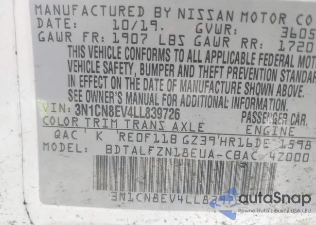 3N1CN8EV4LL839726: 43810389