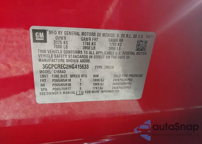 3GCPCREC2HG415633: 43810395