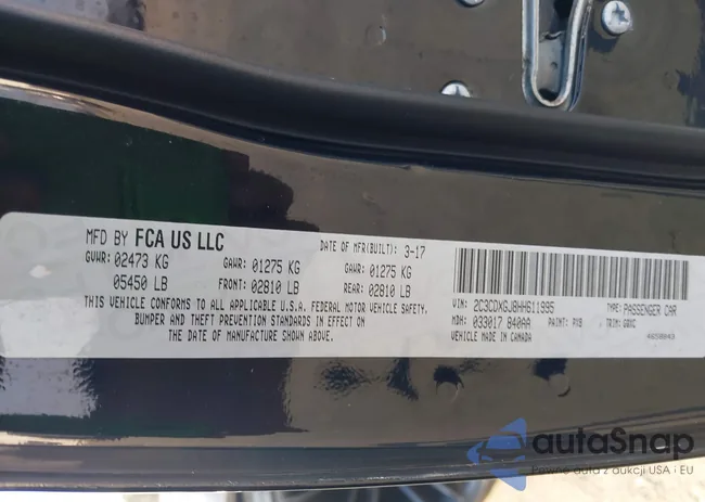 2C3CDXGJ8HH611995: 43810438