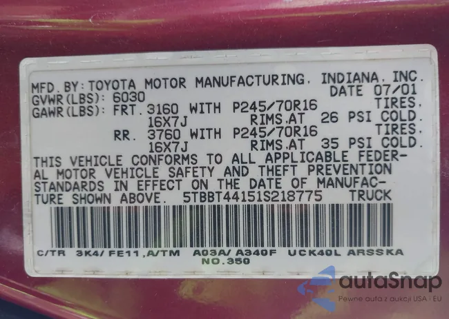 5TBBT44151S218775: 43810470