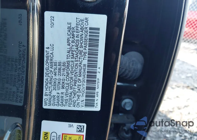 1HGCV1F3XNA094638: 43810484