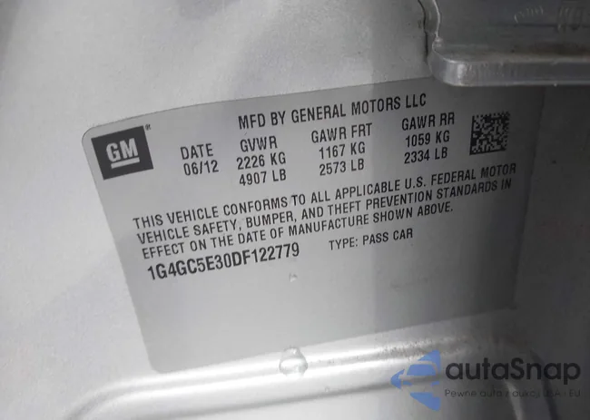 1G4GC5E30DF122779: 43809742