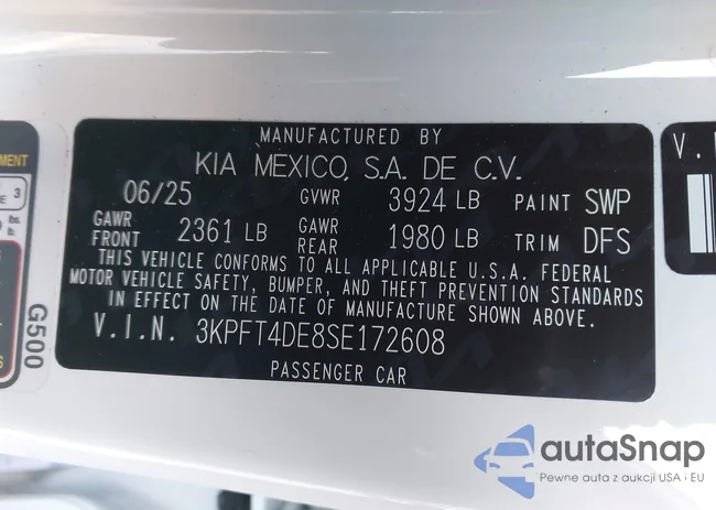 3KPFT4DE8SE172608: 43809809