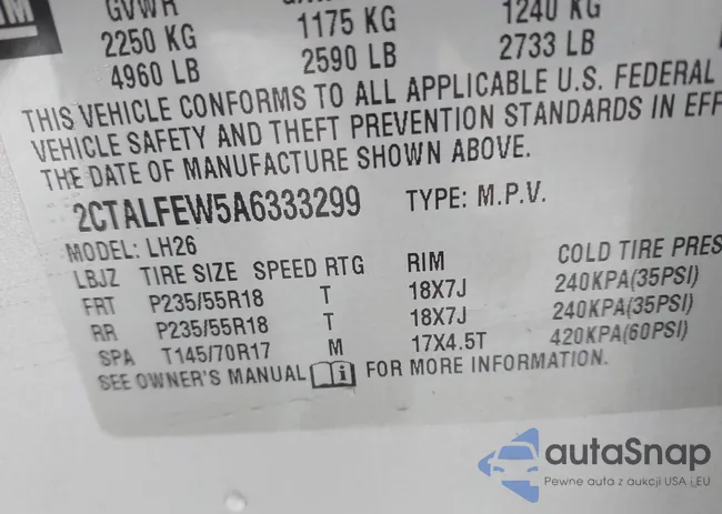 2CTALFEW5A6333299: 43809907