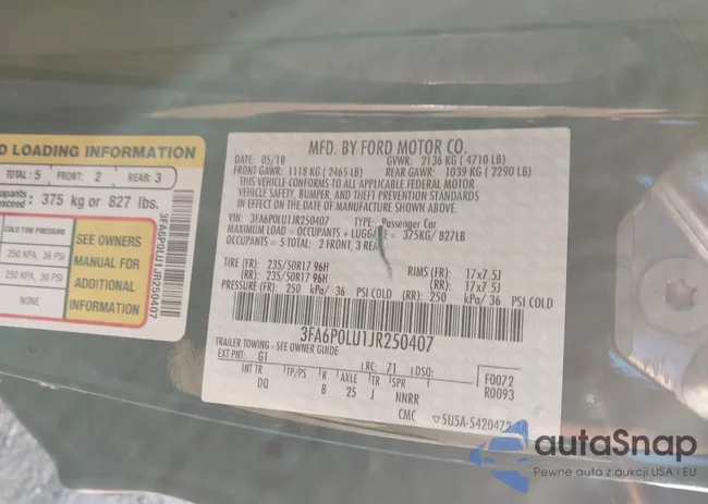 3FA6P0LU1JR250407: 43809929