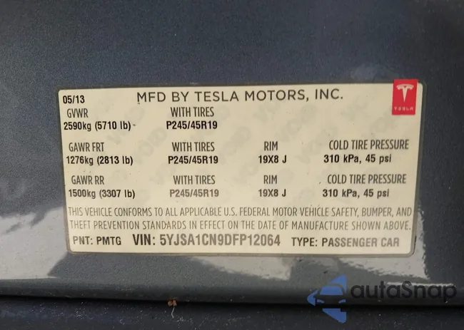 5YJSA1CN9DFP12064: 43811297