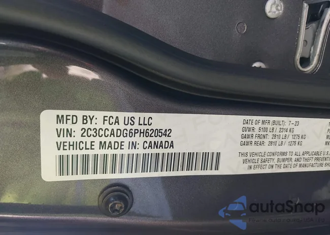 2C3CCADG6PH620542: 43811437