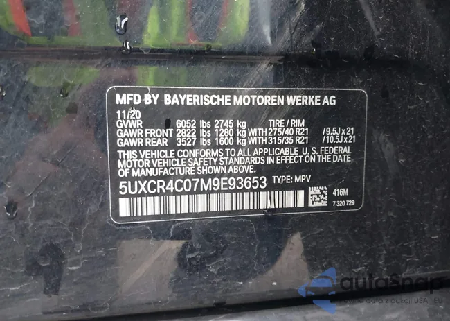 5UXCR4C07M9E93653: 43811469