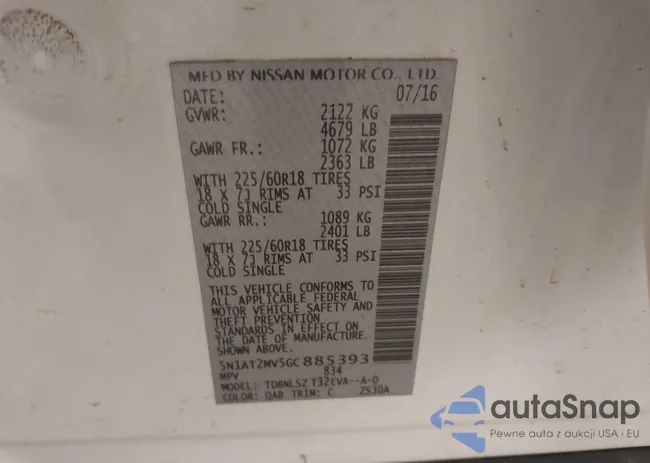 5N1AT2MV5GC885393: 43810829