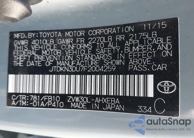 JTDKN3DU7F2004259: 43811964