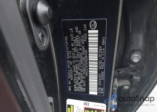 58ADZ1B12MU084487: 43812149