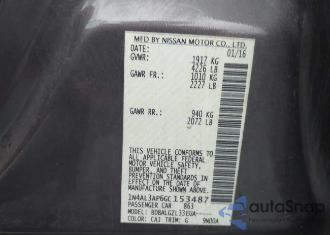 1N4AL3AP6GC153487: 43812167