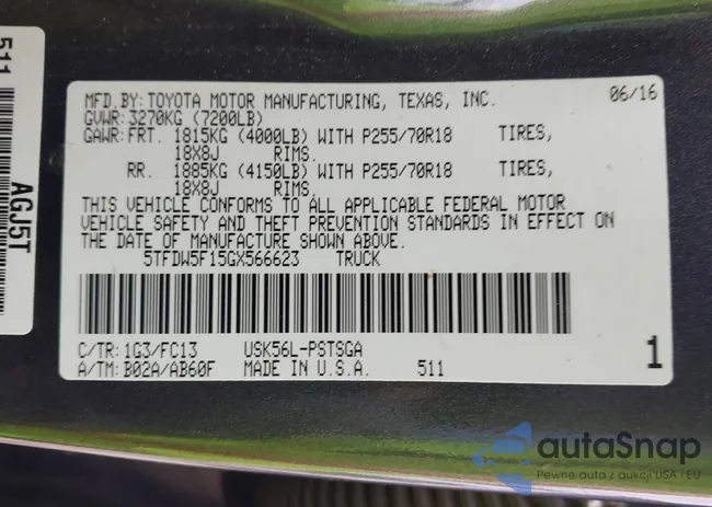 5TFDW5F15GX566623: 43812239