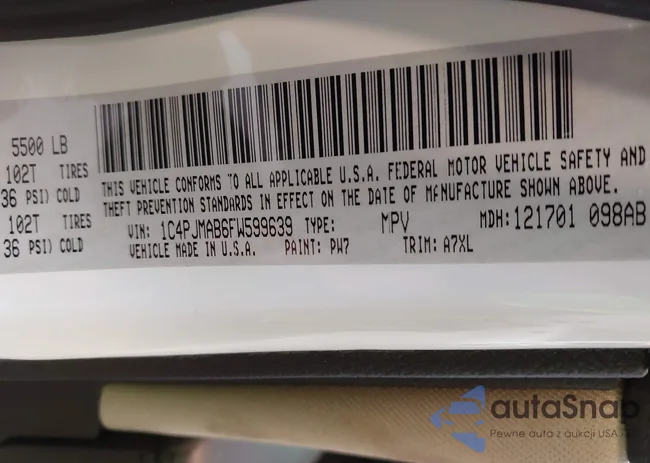 1C4PJMAB6FW599639: 43812253