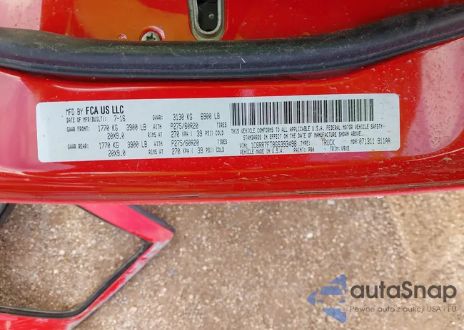 1C6RR7FT8GS393498: 43812491