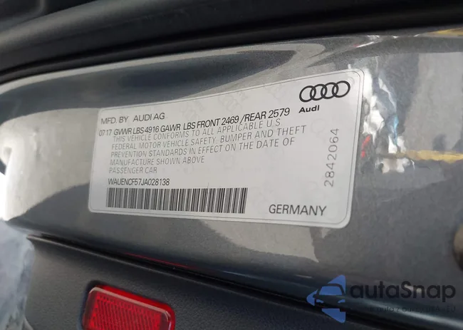 WAUENCF57JA028138: 43811606