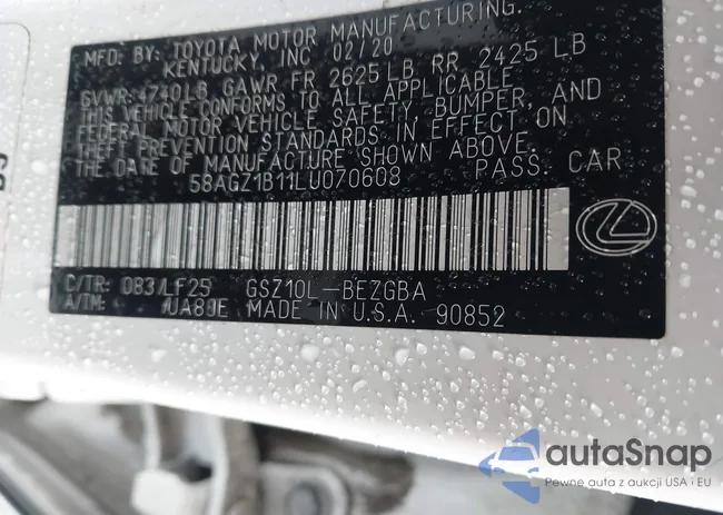 58AGZ1B11LU070608: 43811623