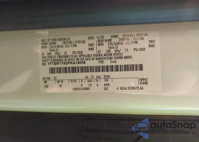 1FTBR1Y82PKA18058: 43812995