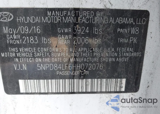 5NPD84LF6HH072076: 43813089