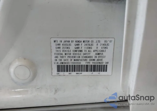 JHMCN36517C003550: 43813118