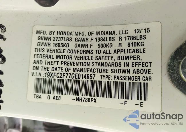 19XFC2F77GE014657: 43813193