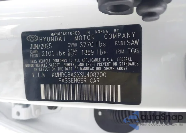 KMHRC8A3XSU408700: 43813322