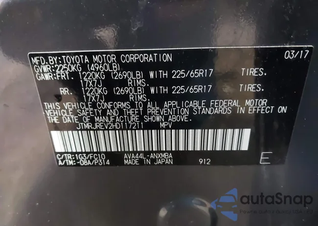 JTMRJREV2HD117211: 43813461