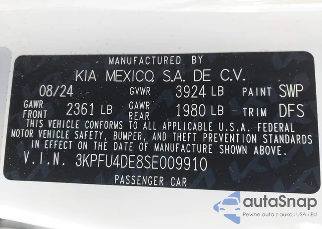 3KPFU4DE8SE009910: 43813513