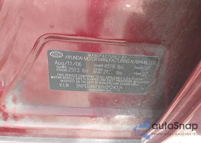 5NPEU46F97H212437: 43812619