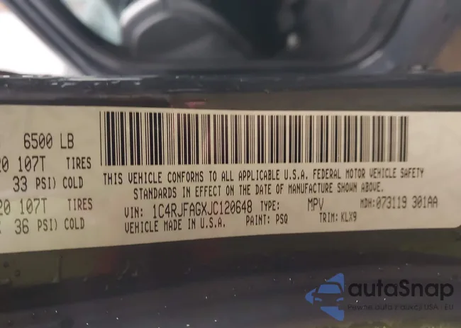 1C4RJFAGXJC120648: 43813961