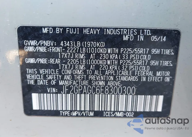 JF2GPAGC6E8300300: 43814016
