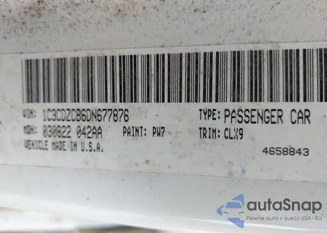 1C3CDZCB6DN677876: 43814040
