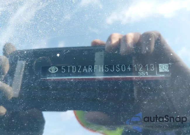 5TDZARFH5JS041213: 43814161