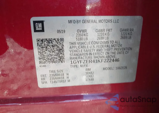 1GYFZER41KF222446: 43814356